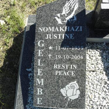 GELEMBE Nomakhazi Justine 1959-2004