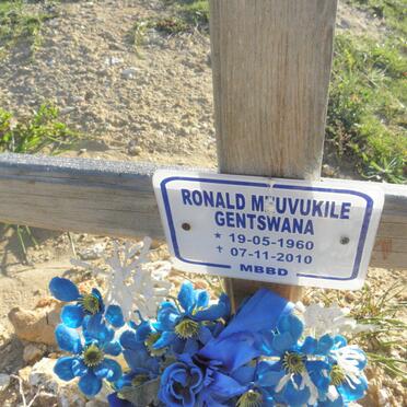 GENTSWANA Ronald Mzuvukile 1960-2010