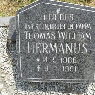 HERMANUS Thomas William 1968-1991