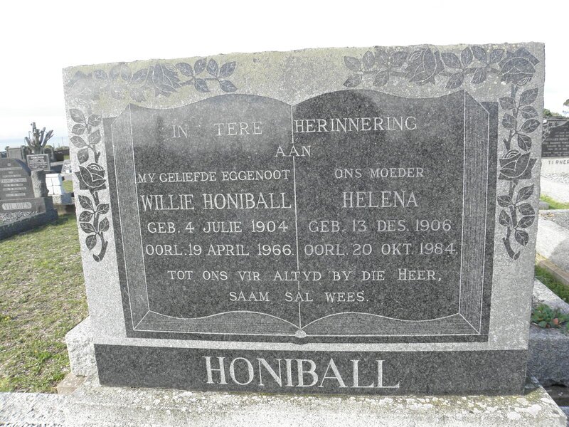 HONIBALL Willie 1904-1966 &amp; Helena 1906-1984