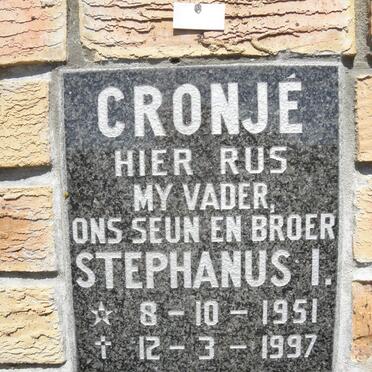 CRONJE Stephanus I. 1951-1997