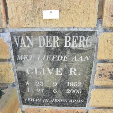 BERG Clive R., van der 1952-2005