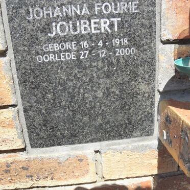 JOUBERT Johanna Fourie 1918-2000