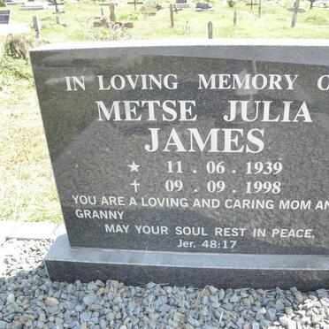 JAMES Metse Julia 1939-1998