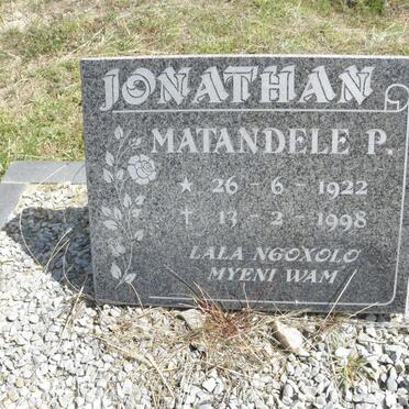 JONATHAN Matandele P. 1922-1998