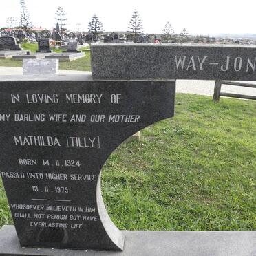 JONES Mathilda, Way 1924-1975