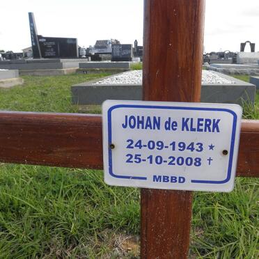KLERK Johan, de 1943-2008
