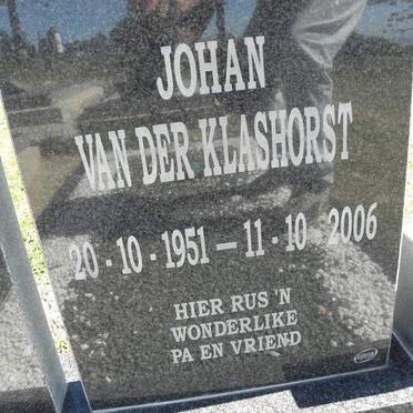 KLASHORST Johan, van der 1951-2006