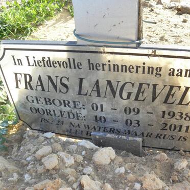 LANGEVELDT Frans 1938-2011
