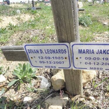 LEONARDS Divan D. 1985-2007 :: JAKOBS Maria 1952-2007