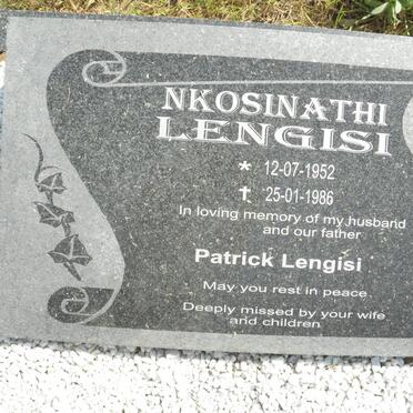 LENGISI Nkosinathi 1952-1986
