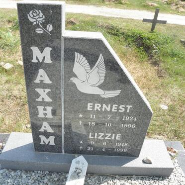 MAXHAM Ernest 1924-1996 &amp; Lizzie 1918-1999