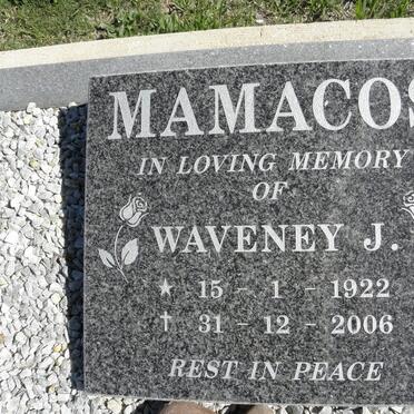 MAMACOS Waveney J. 1922-2006