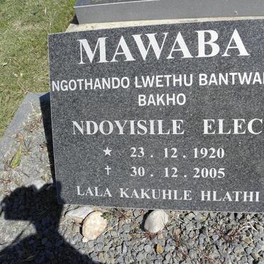 MAWABA Ndoyisile Elec 1920-2005