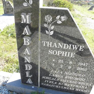 MABANDLA Thandiwe Sophie 1947-2003