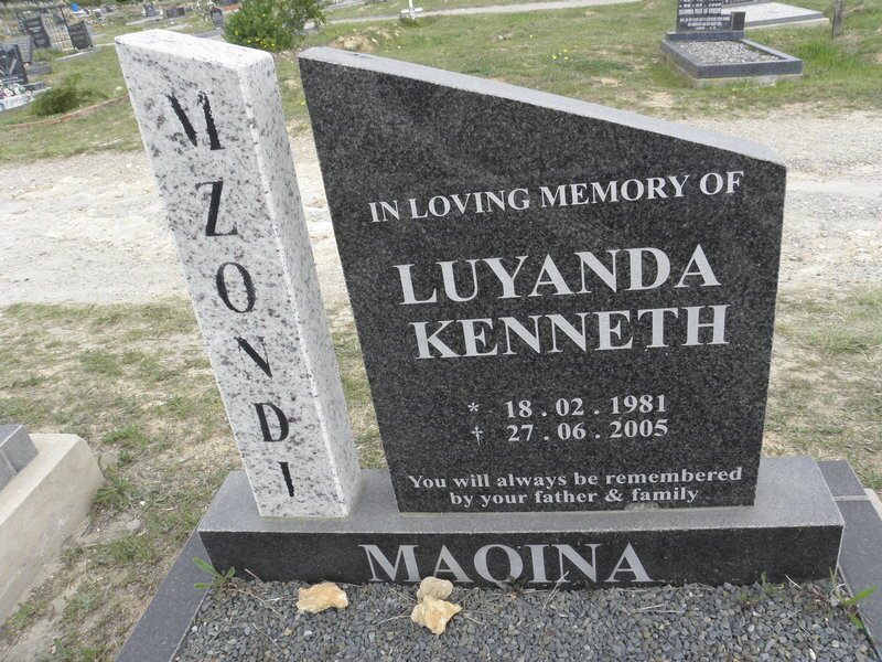 MAQINA Luyanda Kenneth 1981-2005