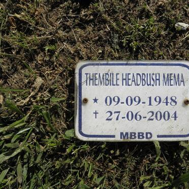 MEMA Thembile Headbush 1948-2004