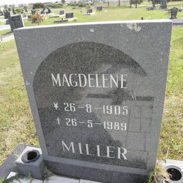 MILLER Magdelene 1905-1989