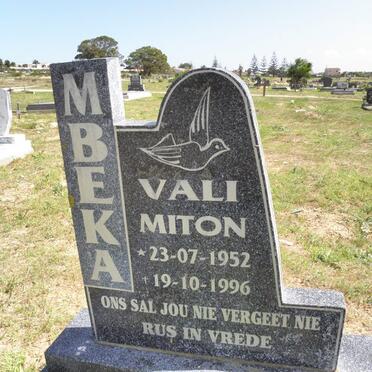 MBEKA Vali Miton 1952-1996