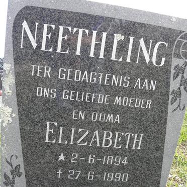 NEETHLING Elizabeth 1894-1990
