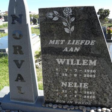 NORVAL Willem 1920-2003 &amp; Nelie 1927-2010