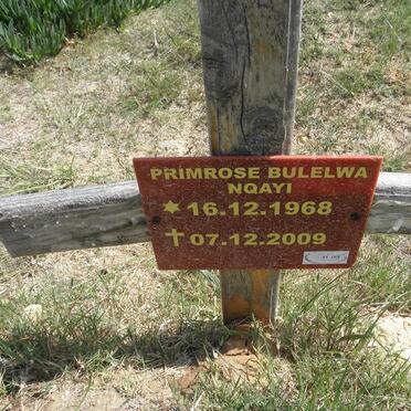 NQAYI Primrose Bulelwa 1968-2009