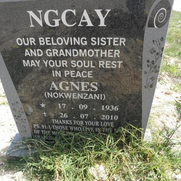NGCAY Agnes Nokwenzani 1936-2010