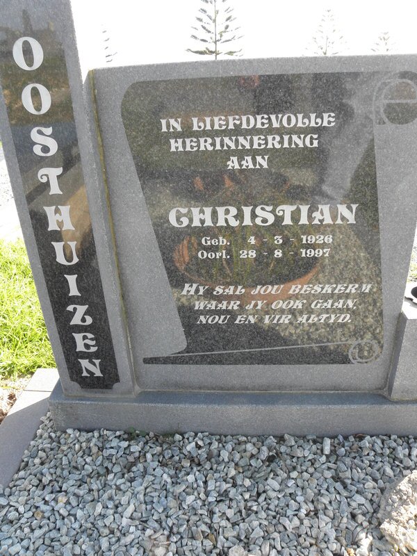 OOSTHUIZEN Christian 1926-1997