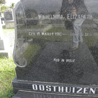 OOSTHUIZEN Wilhelmina Elizabeth 1916-1989