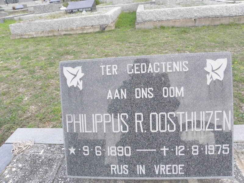 OOSTHUIZEN Philippus R. 1890-1975