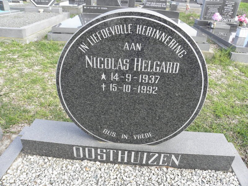 OOSTHUIZEN Nicolas Helgard 1937-1992