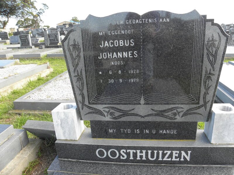 OOSTHUIZEN Jacobus Johannes 1928-1979
