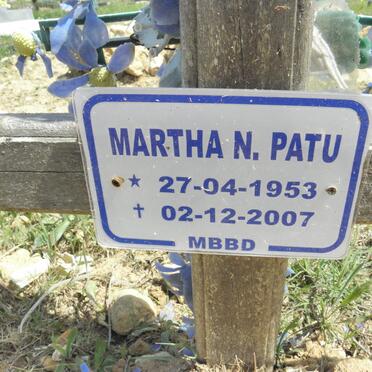 PATU Martha N. 1953-2007