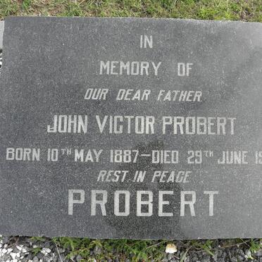 PROBERT John Victor 1887-1970