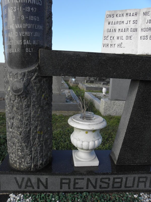 RENSBURG Hendrik Hermanus, van 1947-1969