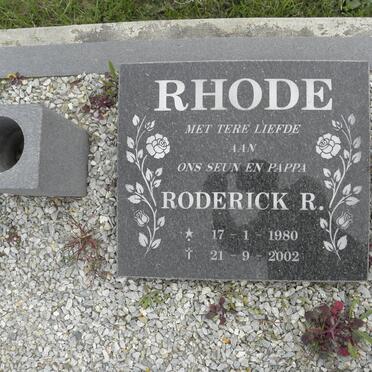RHODE Roderick R. 1980-2002