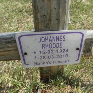 RHOODE Johannes 1924-2010