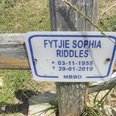 RIDDLES Fytjie Sophia 1955-2010