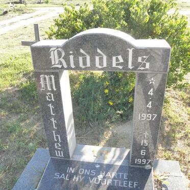 RIDDELS Matthew 1997-1997