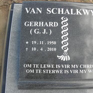 SCHALKWYK G.J., van 1950-2010
