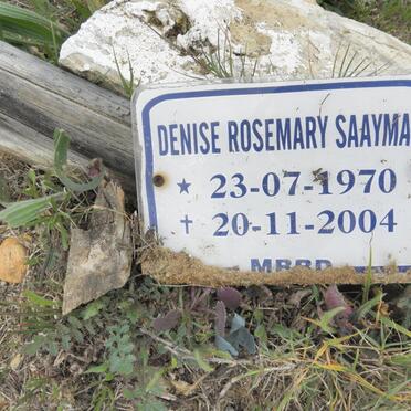 SAAYMAN Denise Rosemary 1970-2004