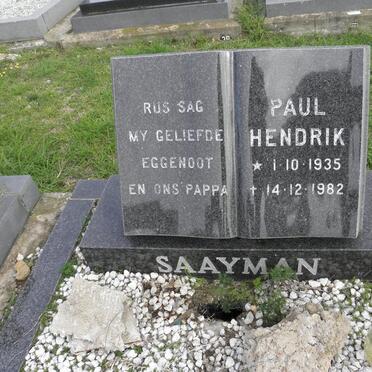 SAAYMAN Paul Hendrik 1935-1982