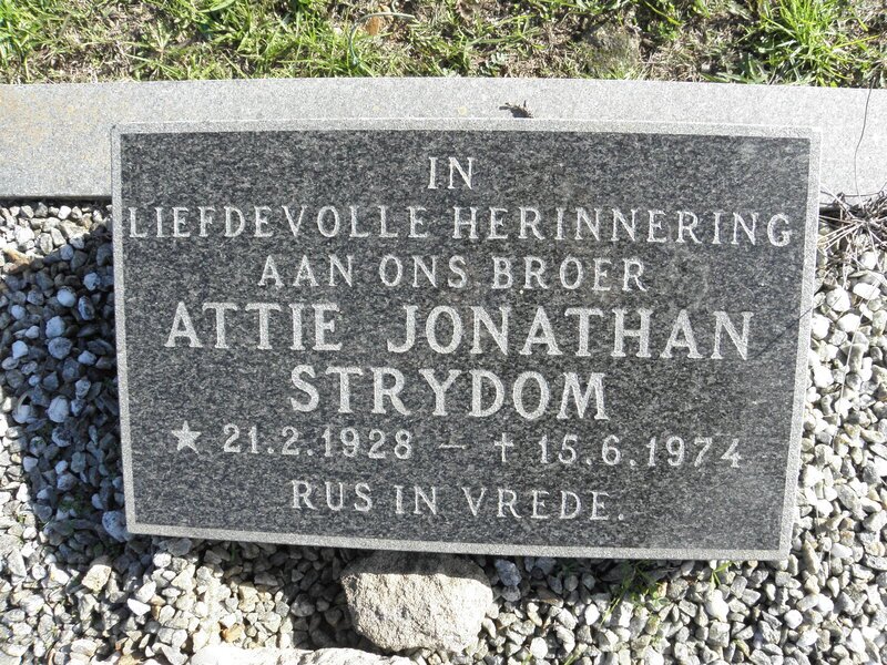 STRYDOM Attie Jonathan 1928-1974
