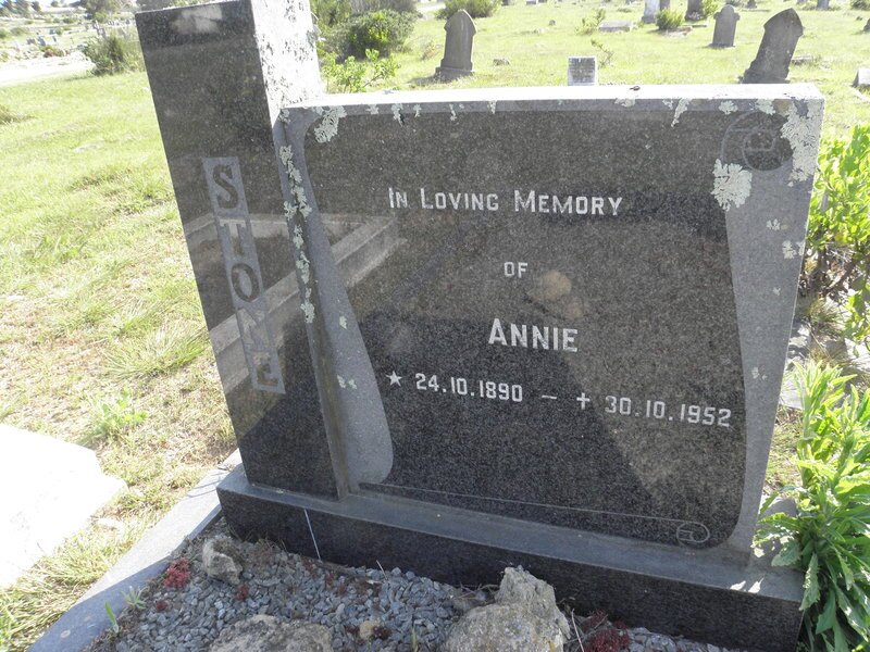 STONE Annie 1890-1952
