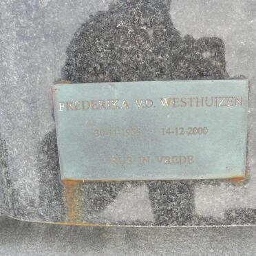 SWARDT Miriam, de 1923-1975 :: VAN DER WESTHUIZEN Frederika 1955-2008