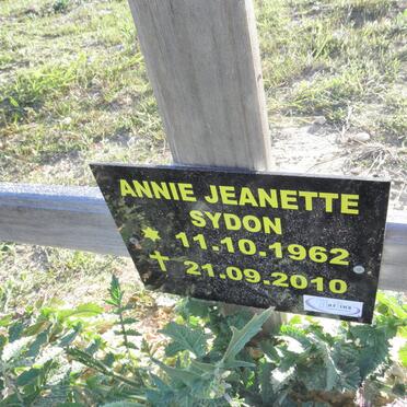 SYDON Annie Jeanette 1962-2010