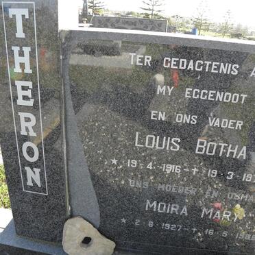 THERON Louis Botha 1916-19?? &amp; Moira Mary 1927-1988