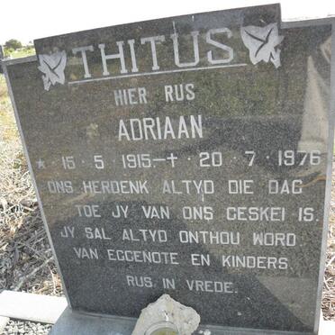 THITUS Adriaan 1915-1976
