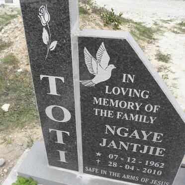 TOTI Ngaye Jantjie 1962-2010