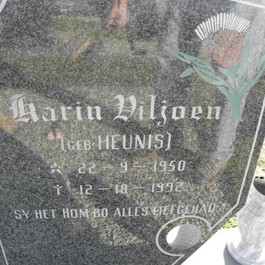 VILJOEN Karin nee HEUNIS 1950-1992